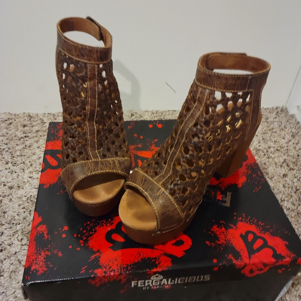 Sbicca open toe chunky heels - Picture 2 of 5
